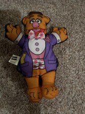 Vintage 1998 Blockbuster Video The Muppets Fozzie Bear Small Plush 7.5"