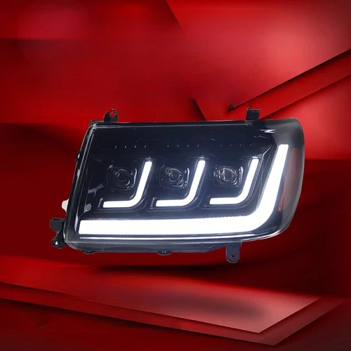 Faros proyectores de doble haz LED DRL Land Cruiser LC100 1998-2007 1 par - Imagen 4 de 8
