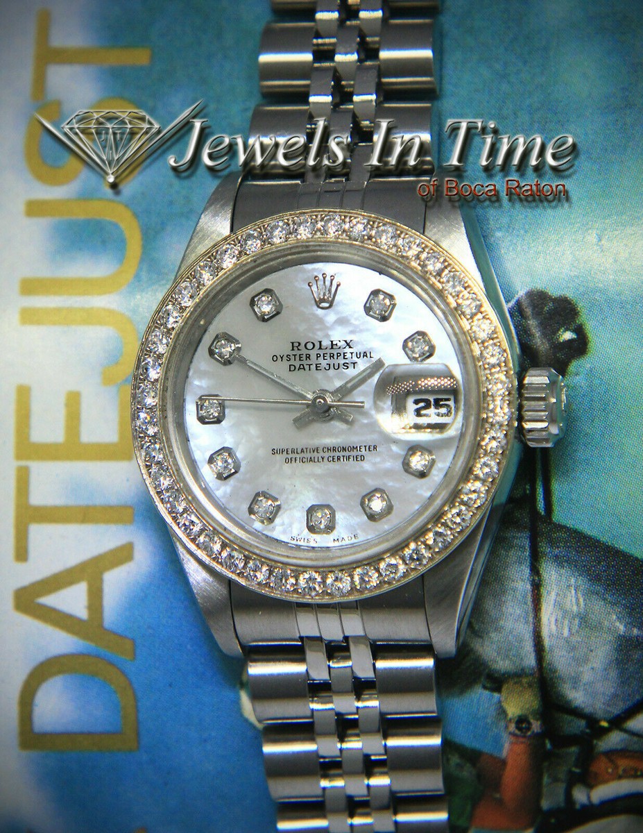 Rolex Datejust Steel MOP Diamond Dial/Bezel Ladies 26mm Watch T