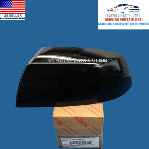 GENUINE TOYOTA TUNDRA SEQUOIA DRIVER OUTER BLACK 202 MIRROR COVER 87945-0C040-C0