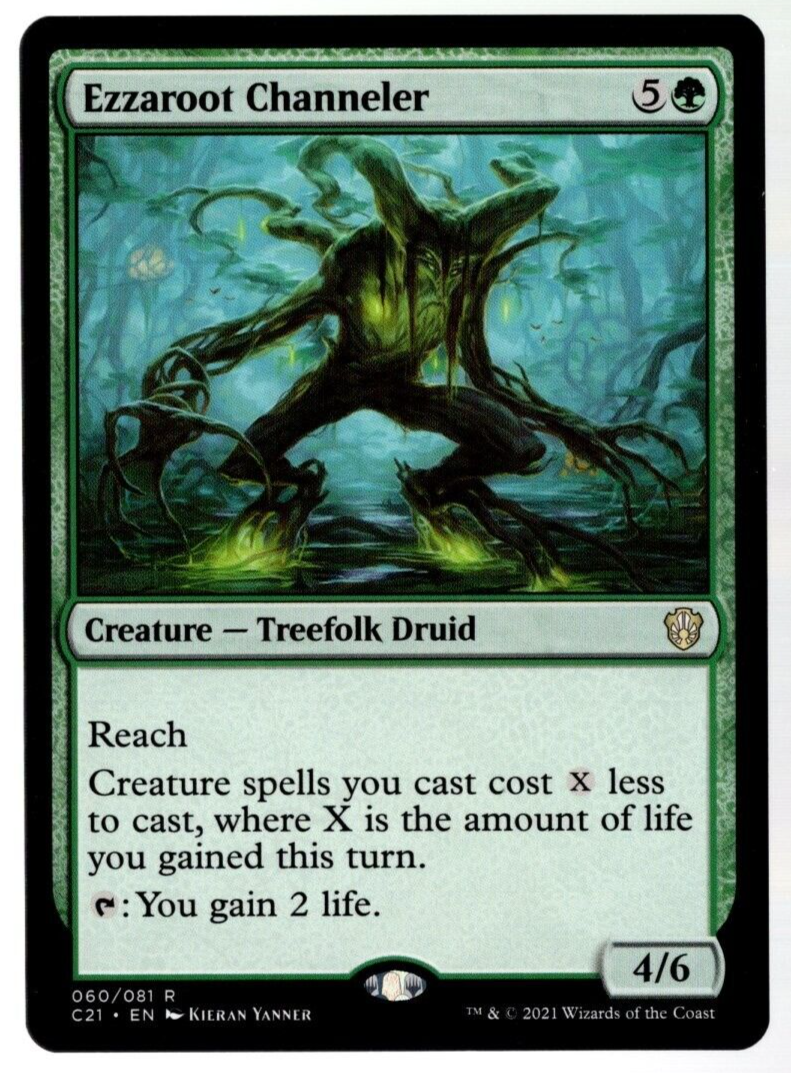 Ezzaroot Channeler 060/081 Non Foil Rare Commander 2021 MTG Near Mint