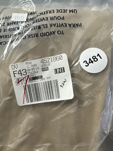 Lands End Boys Sz 18 (14-15yrs) 32WX30L Perfect Chino Khaki Pants Uniform #3481 - Picture 10 of 10