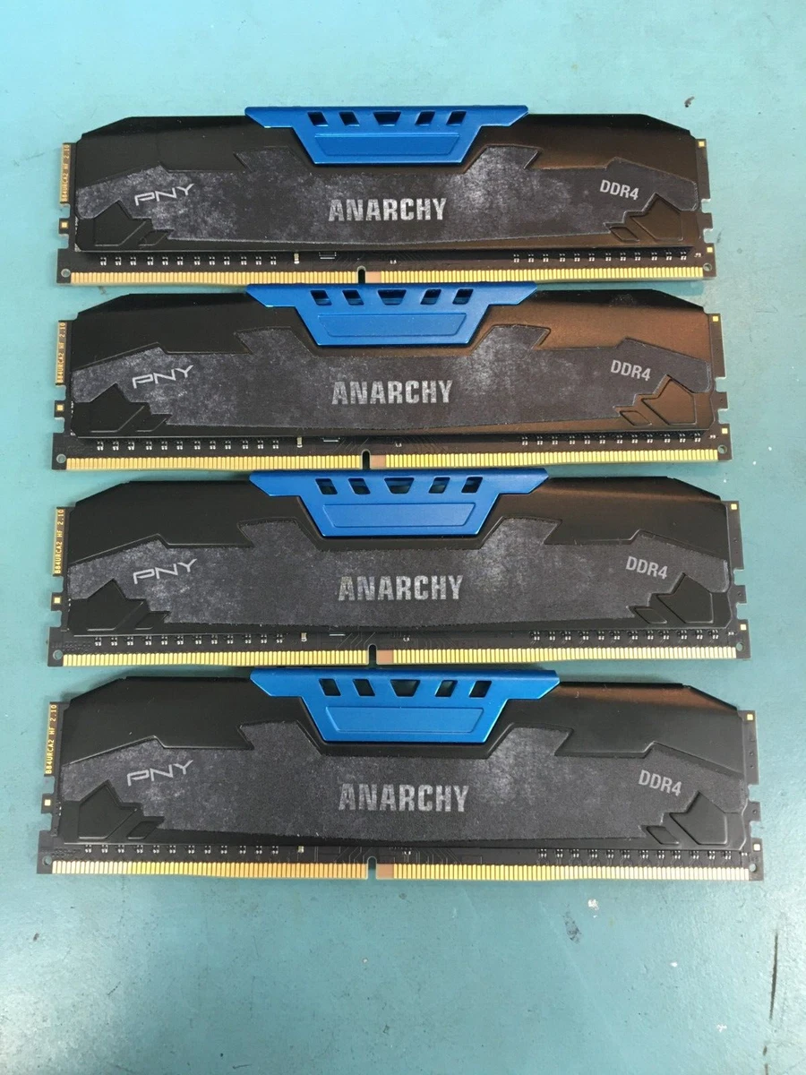 32GB 4X8GB DDR4 Ram PC4 19200 2400 PNY Anarchy