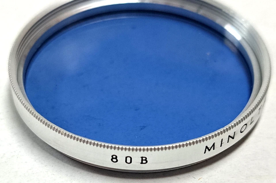 NOS Minolta 43mm filter 80B color conversion for 8mm video camera FB43NB - Image 3 of 4
