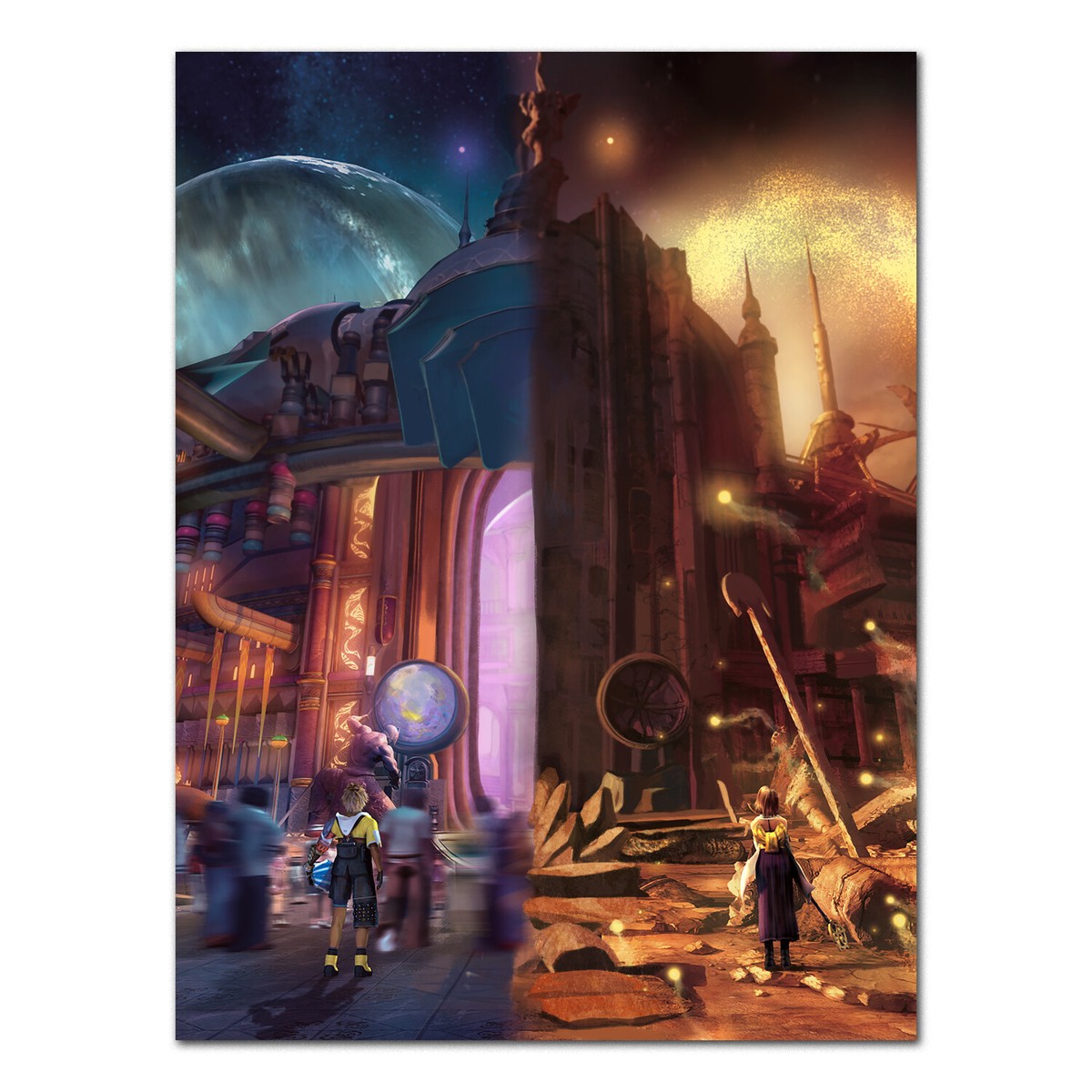 FINAL FANTASY ポスター 2002 Final Fantasy X 10 Old Advertising Small Poster Promo