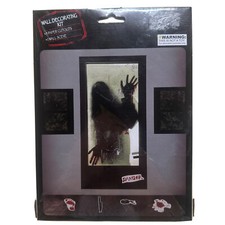 Creepy Spooky Zombie Bloody Halloween Door Wall Cover Decorating Kit 6 Pieces
