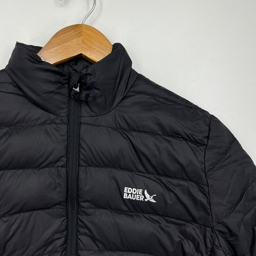 Eddie Bauer Puffer Jacket Kids Youth XL Black Full Zip Pockets 650 Down Fill - Picture 5 of 11