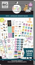 MAMBI Happy Planner Girl Value Pack Stickers Classic -  Pets 1095Pc, PPSV-169