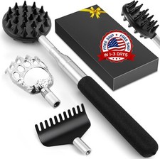 Paquete De 3 Rascadores De Espalda Telesc picos De Metal Extensibles NUEVO US