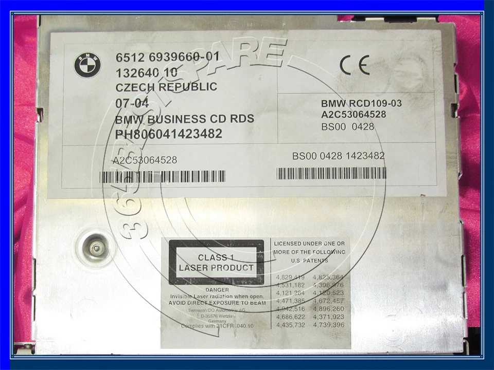 BMW 3 series E46  AM FM BUSINESS RADIO CD PLAYER RECEIVER HEAD UNIT MID 6939660 - Image 4 of 4