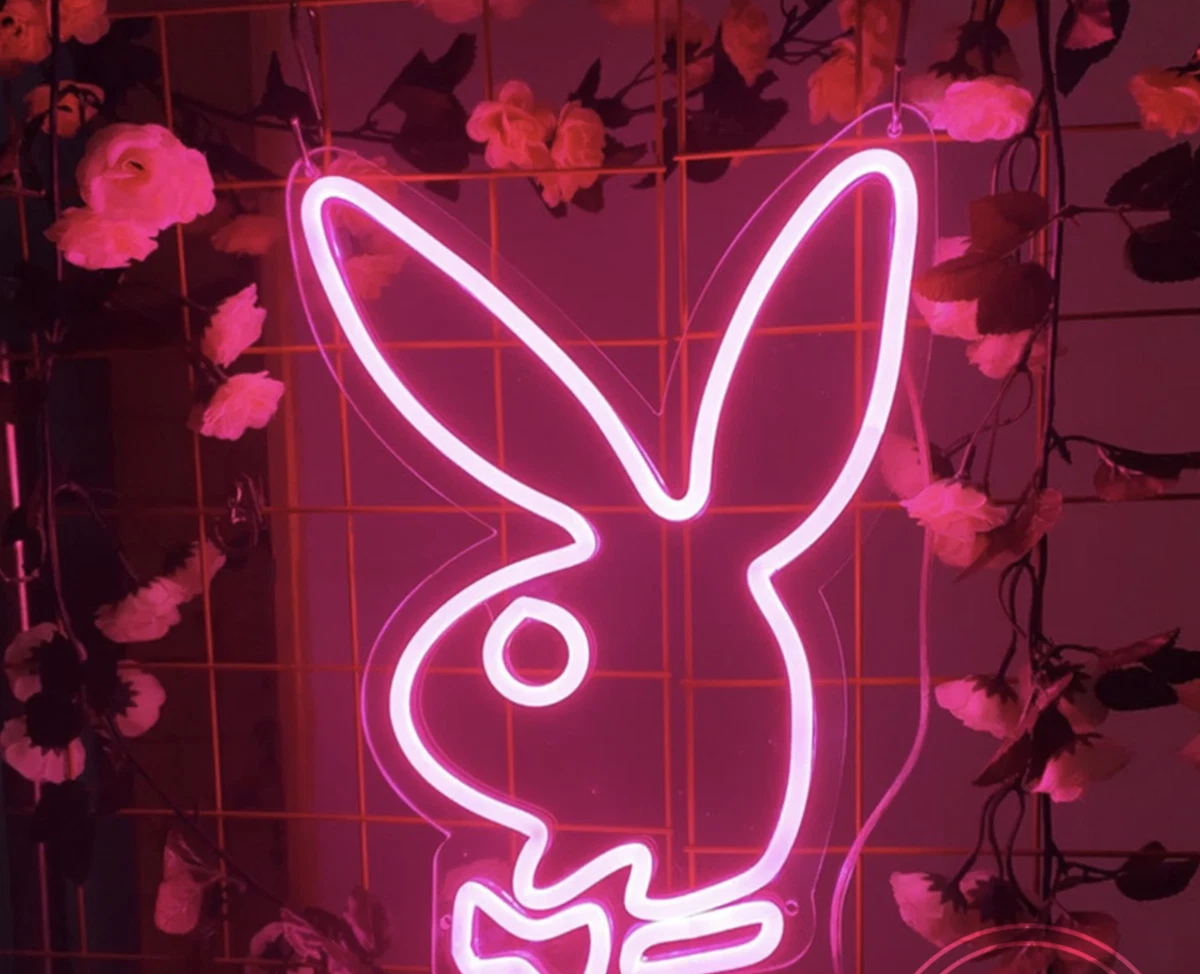 BUNNY NEON LIGHT LED SIGN Wall ART Decor GIFT OFFICE GAME ROOM PARTY PLAY FRAT