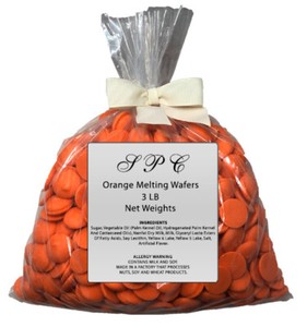 3LBS/ Three pound bag of Merckens Orange Colored Chocolate Melting Wafers | eBay