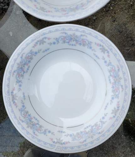 4 FAIRFIELD ROSEPOINT 8-1/4" BOWLS FINE CHINA SOUP / SALAD BOWL SET YUNG SHEN - Picture 2 of 6