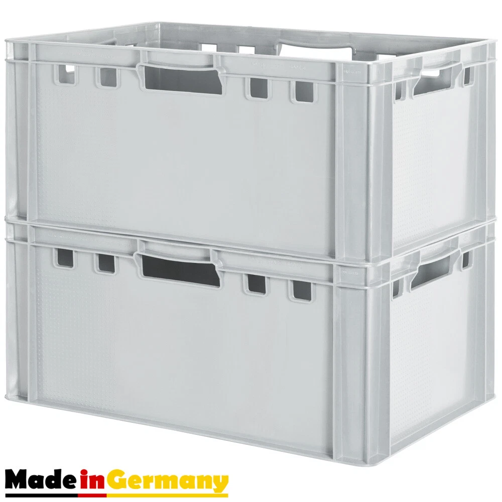 Set 5 Cestini Spesa Plastica 20L con anici, Larghezza 40c, Ipilabili
