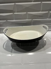 Copco Enamel Cast Iron Paella Pan Saute Pan Brown/White Michael Lax Denmark