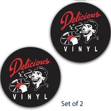 Set of 2 Delicious Vinyl #1 Slipmat Turntable 12" Scratch Pad Slip Mat DJ x2