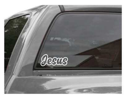 God Window Sticker Jesus Christian God Christ Vinyl Window Decal/Sticker | eBay