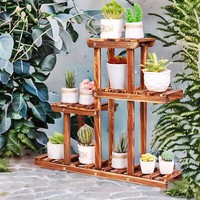 Holz Blumentreppe Pflanzentreppe Blumenleiter Balkon BlumenstäNder Pflanzregal