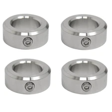 Jeremywell 1" Bore Stainless Steel Set Screw Shaft Collar OD 1-5/8" (4 Pieces)