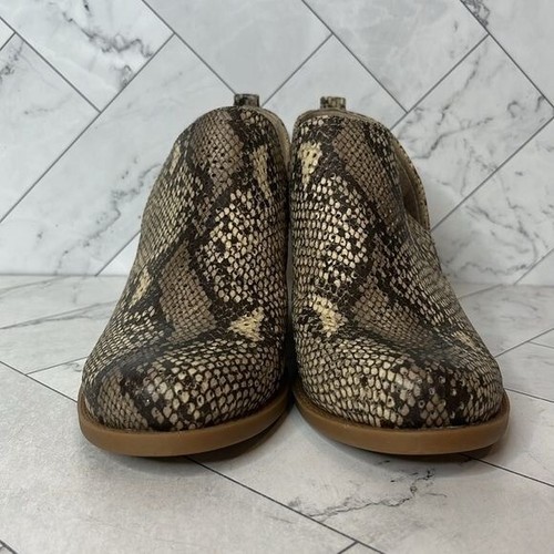 NWT Baretraps Womens Rizzo Natural Snake Print Slip On Ankle Bootie Shoe Size 7M - Picture 3 of 10