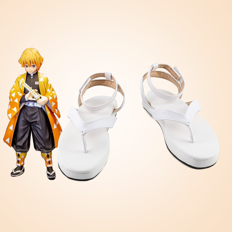 Chaussures Cosplay Tanjiro Kamado (Kimetsu No Yaiba) - Sabots En Vin Rouge Avec Chaussettes - Pour Costume Complet - Halloween, Convention, Fête
