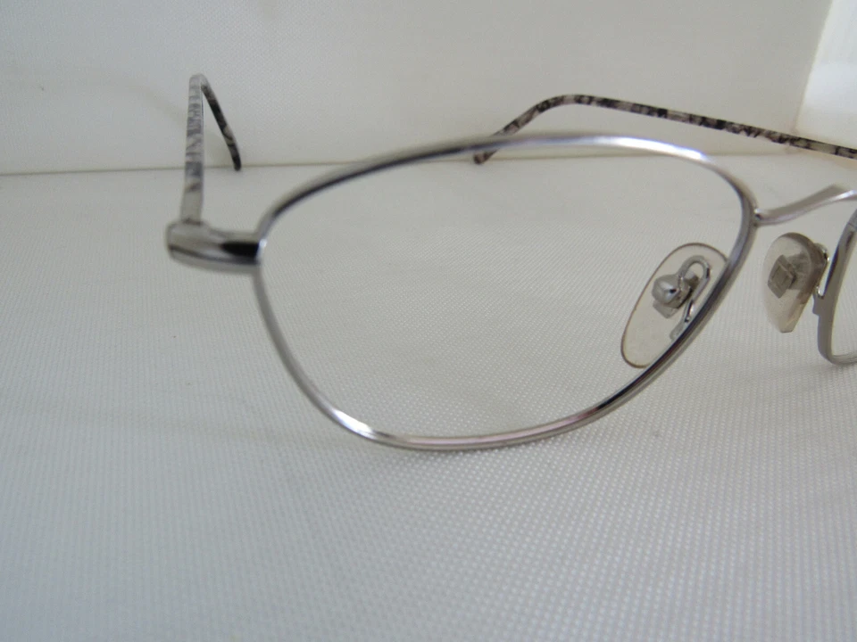 Nuevo de Lote Antiguo Ray Ban B&L W2657 NTAS Gatsby Taza de Té Metal Mármol Plata Gris Marco Foto 3 de 4