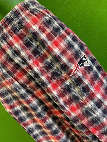 NFL New England Patriots Plaid Pyjama Bottoms Pants Trousers Youth X-Large 18-20 - 第 1/3 張圖片