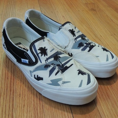vans slip on palm tree