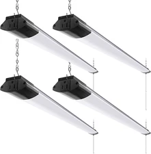 4FT Linkable LED Shop Light for Garage, 84W,10000LM, 5000K Linkable Light Fixtur
