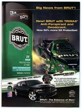 Anuncio impreso Brut 2006, Win Big '06 Dodge Charger Ron Capps coche divertido NHRA Mopar