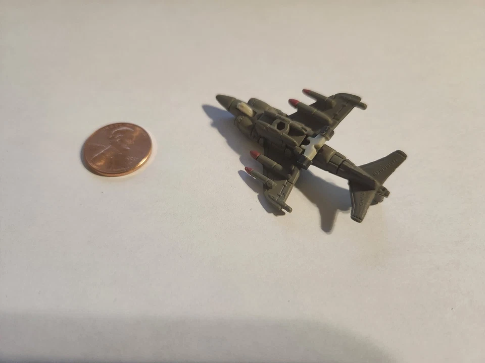 Micro Machines Military G.I. Joe Harrier FRS.1 Brown Green Camo VINTAGE - Image 3 of 3