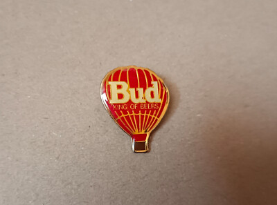 Heißluftballon Pin / Bier Bud - King of Beers (Epoxy Gold Base)
