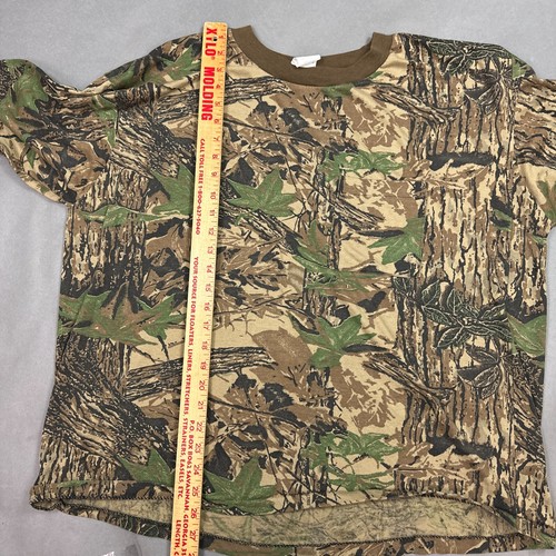 Vintage Realtree Shirt Mens XXXL Brown Crew Neck Made In USA Read Description - Picture 8 of 10