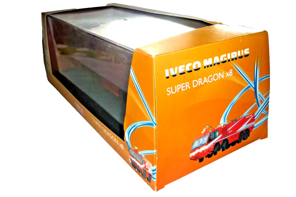 Cursor Metallmodell Flughafenfeuerwehr Iveco Super Dragon x8 1:43 OVP - Bild 3 von 4