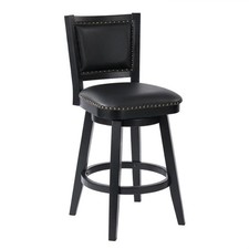 Boraam Broadmoor Bar Height Swivel Stool - Black