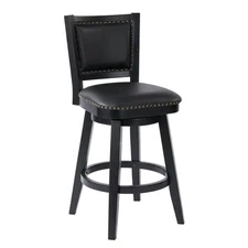 Boraam Broadmoor Bar Height Swivel Stool - Black