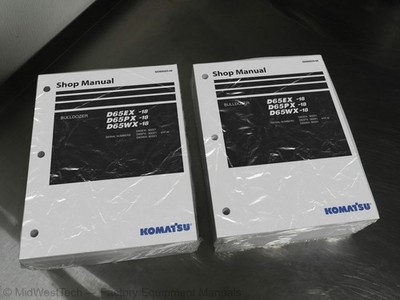Komatsu D65EX-18, D65PX-18, D65WX-18 Bulldozer Service Manual Repair Shop Book