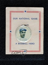1938 Our National Game Pins PM8 Carl Hubbell HOF 0b0