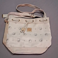 Gitano Leather Crossbody Bag & Wallet Combo Grey Gold Logo Women’s Purse Handbag