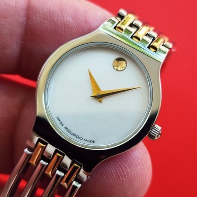 Movado Mother Of Pearl Dial Esperanza Watch With Bracelet 84A11821