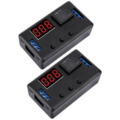 LED Display 4-Mode 12V Timer Relay 2pcs