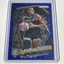 2025 Panini Prizm WNBA - Kamilla Cardoso #89 Blue Velocity Prizm