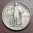 1923 Standing Liberty Quarter EF XF Original Toning & Problem Free Example