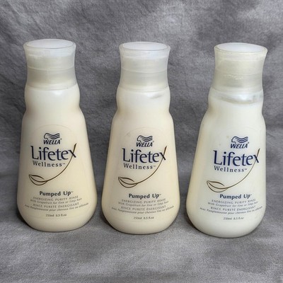 (X3) Wella Lifetex Wellness Pumped Up Energizing Purity Rinse 8.5 fl oz