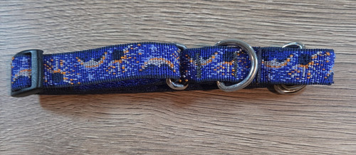 Lupine Pet Martingale Combo Collar 10'-14" Retired Pattern Moon & Sun No Buckle