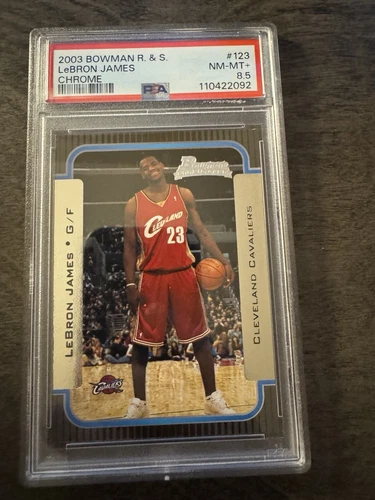 2003-04 Bowman Rookies & Stars Rookies LeBron James #123 (RC) PSA 8.5 Not Chrome
