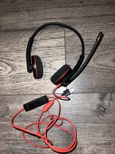Plantronics BLACKWIRE C3220 USB Over-the-Ear Headset Black 3220 USB-A Tested
