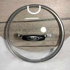 Starfrit Replacement Pot Pan LID 6 7/8" Tempered Glass Silver Trim 7.5" Total