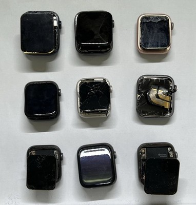 1× Apple Watch Series 5, 1× Series 6, 5× SE, 2× SE (2. Gen) defekt