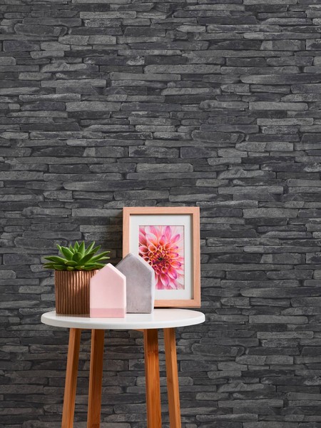 A.S. CréAtion | Wood'n Stone | 914224 | Vliestapete | Steinoptik | 10.05X0.53 M-image